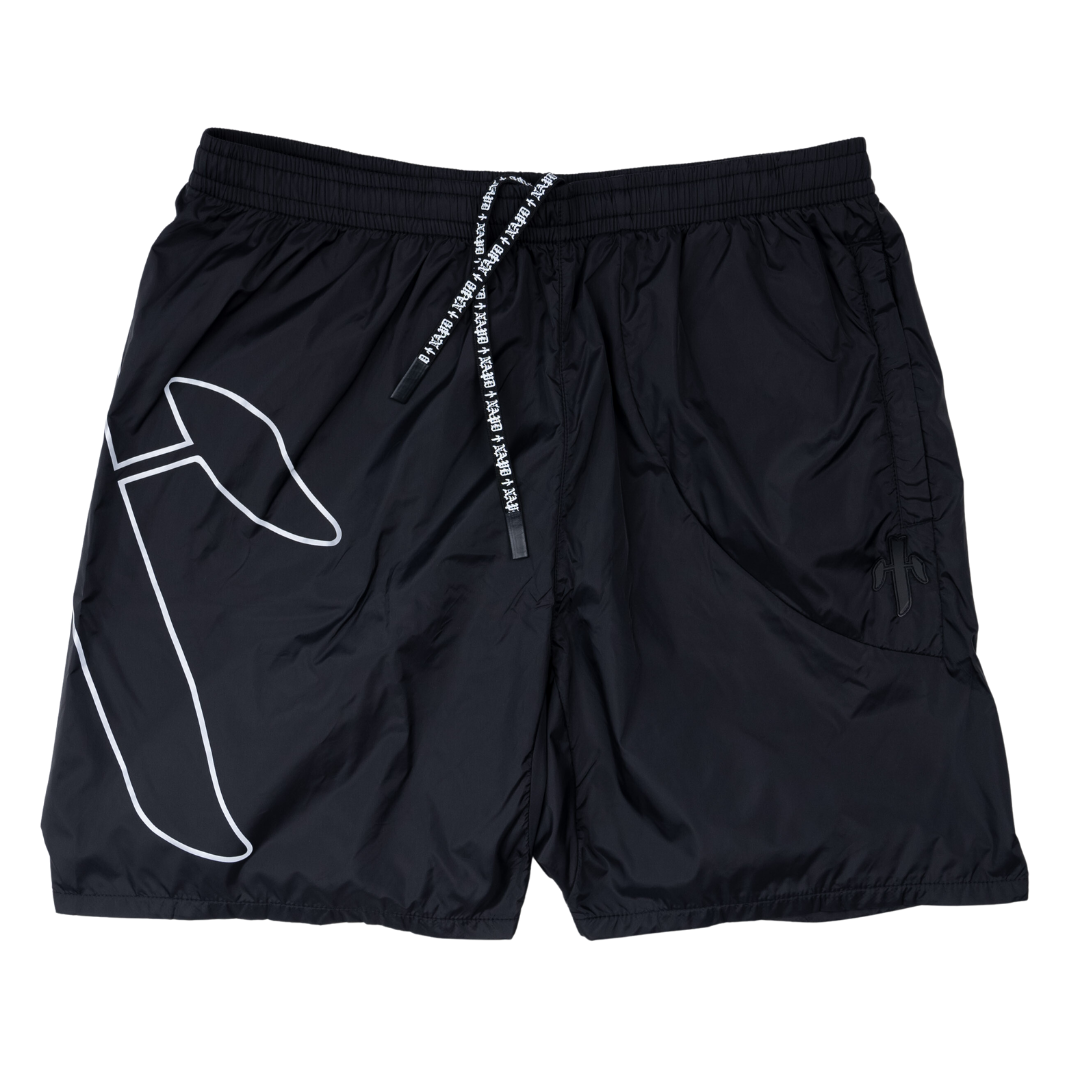 Vitals Windbreaker Reflective Shorts [Black]