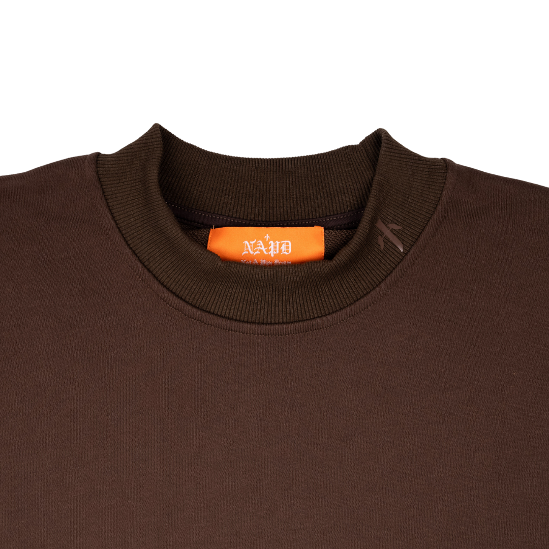 Vitals Heavyweight Mockneck Tee [Chocolate]