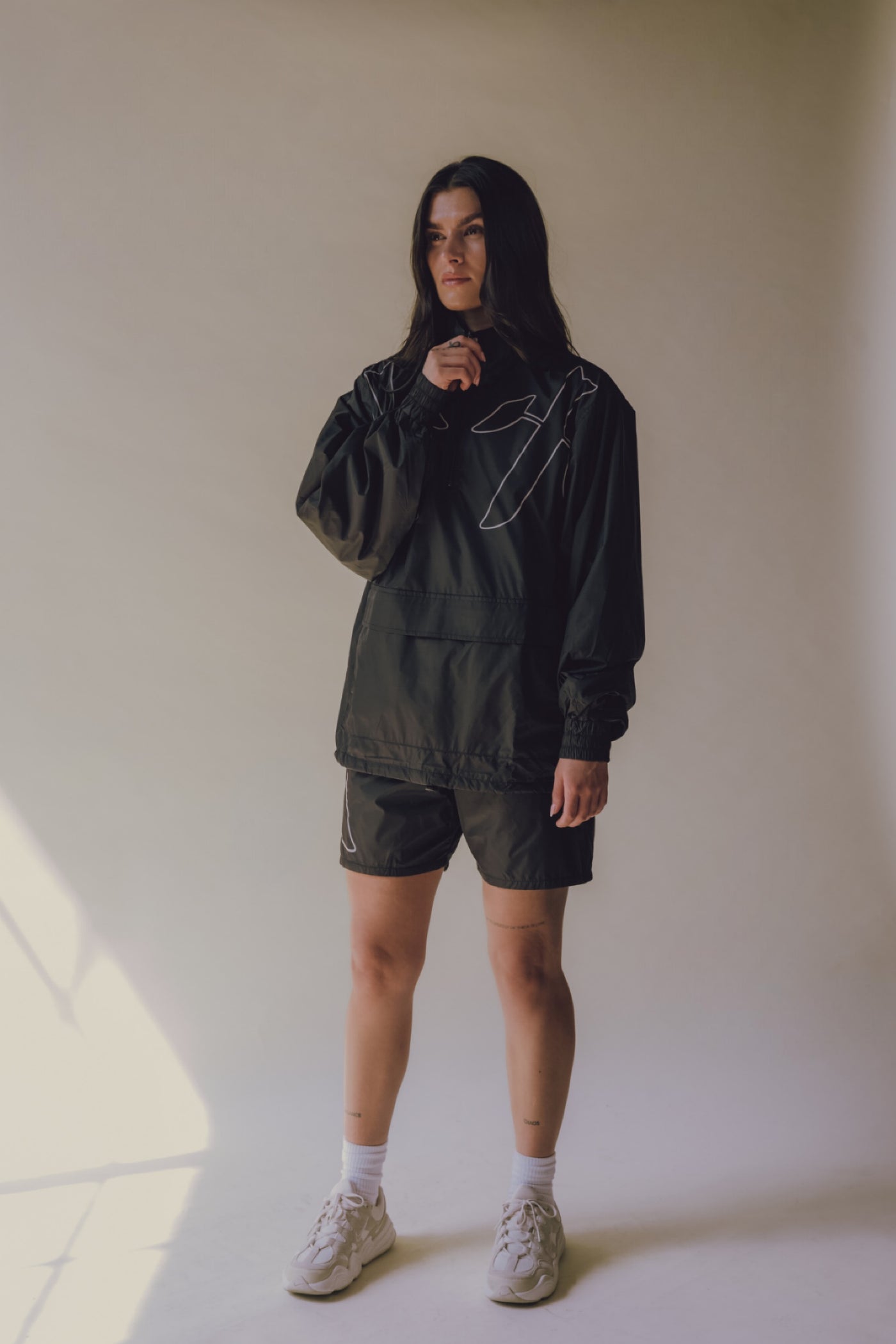 Vitals Windbreaker Reflective Shorts [Black]