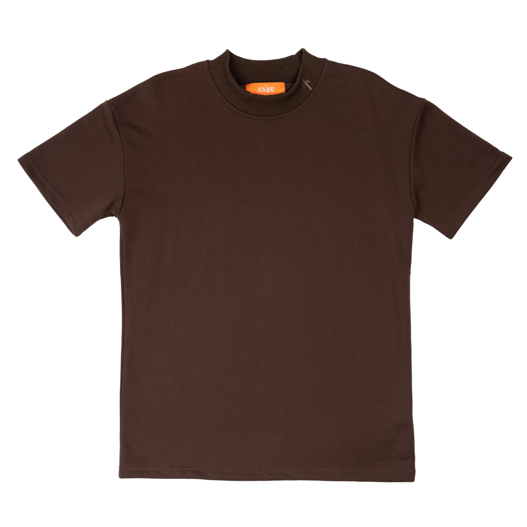 Vitals Heavyweight Mockneck Tee [Chocolate]