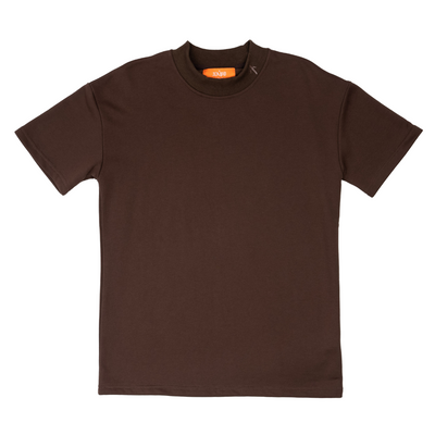 Vitals Heavyweight Mockneck Tee [Chocolate]