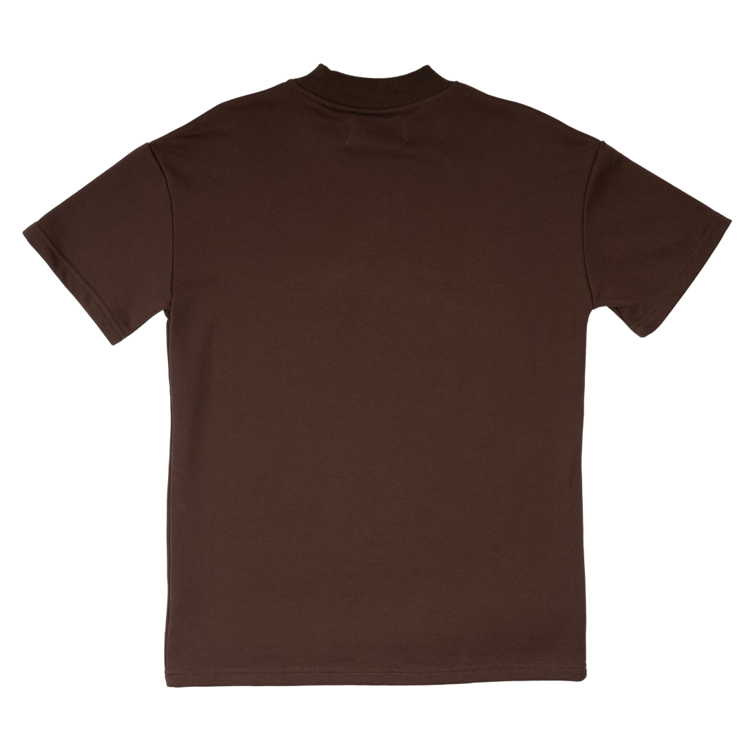 Vitals Heavyweight Mockneck Tee [Chocolate]