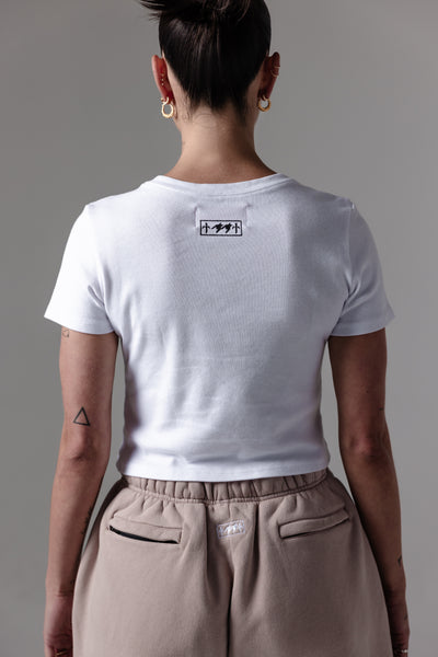 TOUR Women’s Cropped T-Shirt [WHITE]