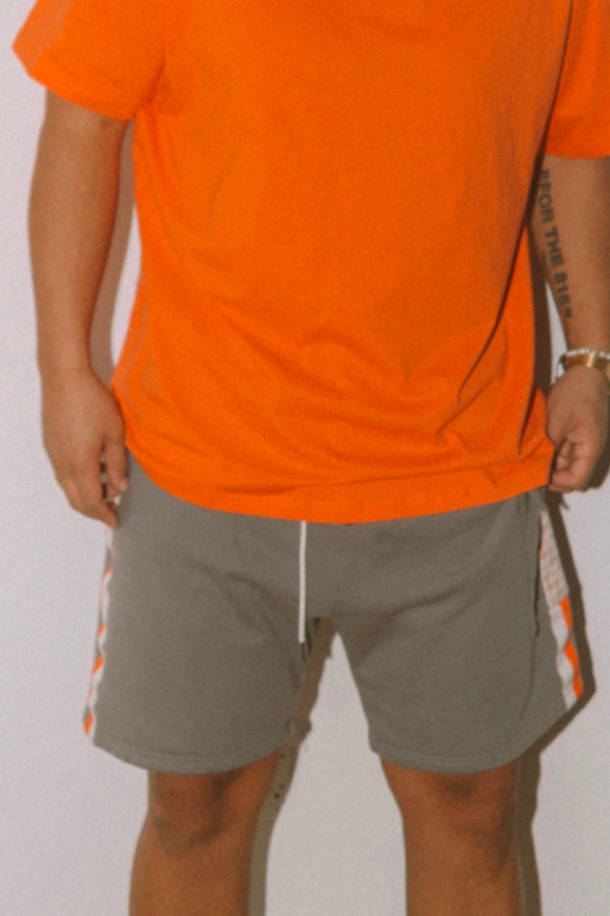 Large Text Sweatshorts [Grey]